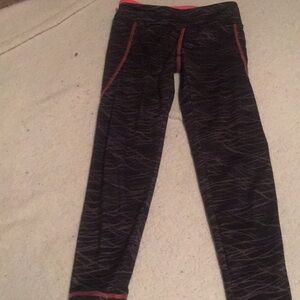 Everlast sport leggings black gray m7/8 youth
